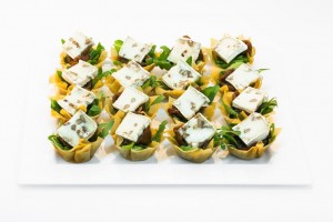 filo shelves with rokat figes and bri chees