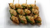 mini croason with antipasty ant olive tapanad